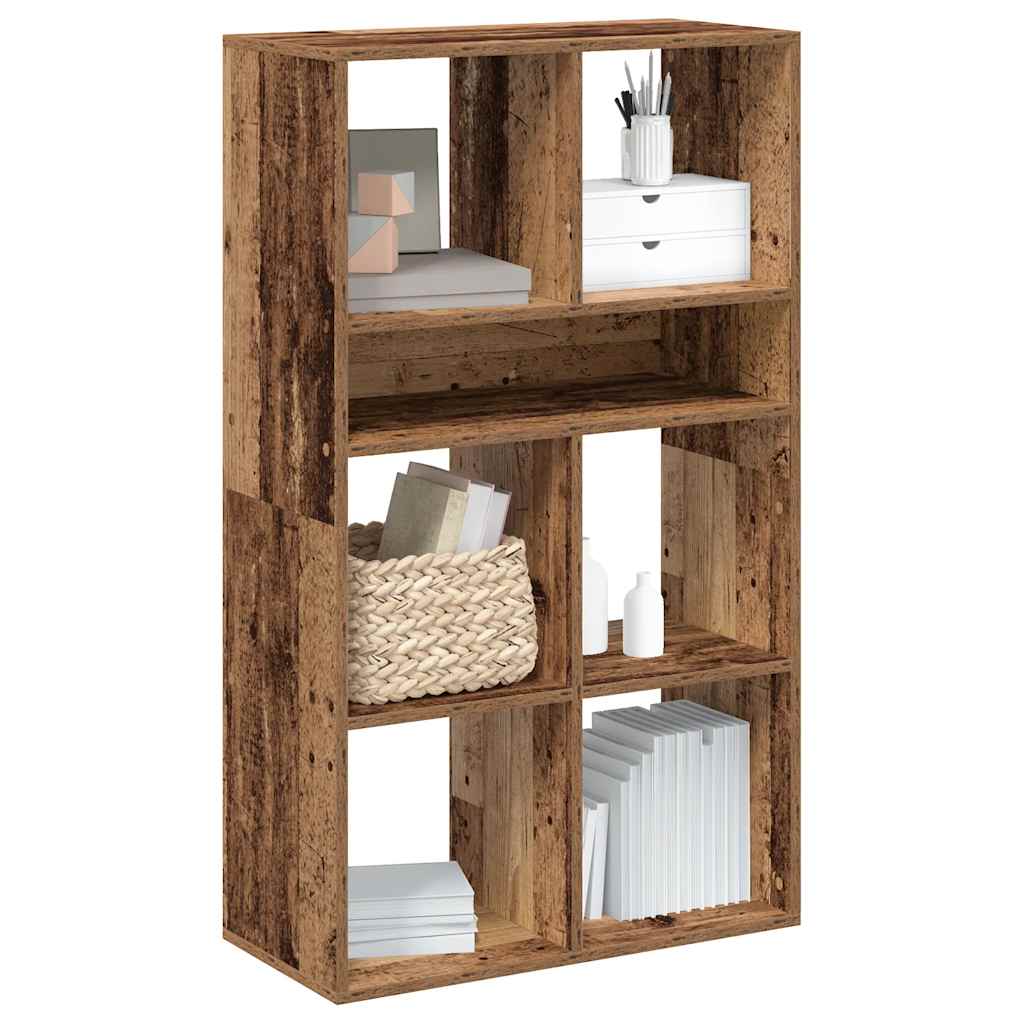 vidaXL Book Cabinet Old Wood 66x31x112 cm Engineered Wood 1
