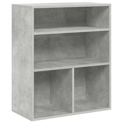 vidaXL Book Cabinet Concrete Grey 60x30x71.5 cm Engineered Wood 2