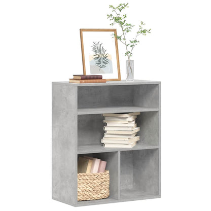 vidaXL Book Cabinet Concrete Grey 60x30x71.5 cm Engineered Wood 1