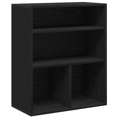 vidaXL Book Cabinet Black 60x30x71.5 cm Engineered Wood 2