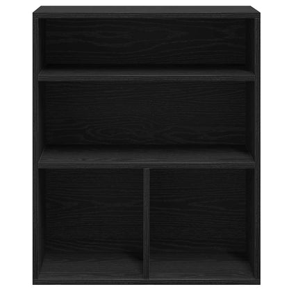 vidaXL Book Cabinet Black 60x30x71.5 cm Engineered Wood 4