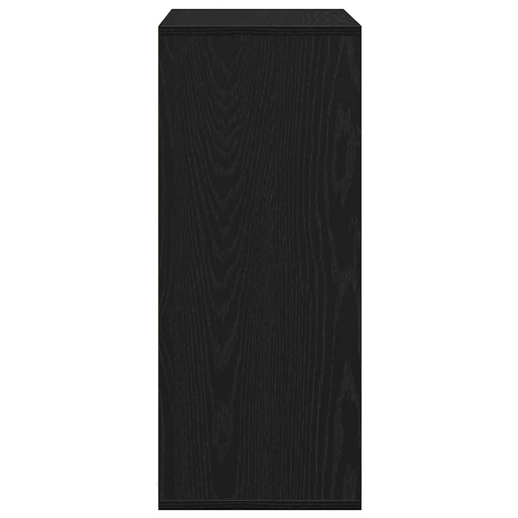 vidaXL Book Cabinet Black 60x30x71.5 cm Engineered Wood 5