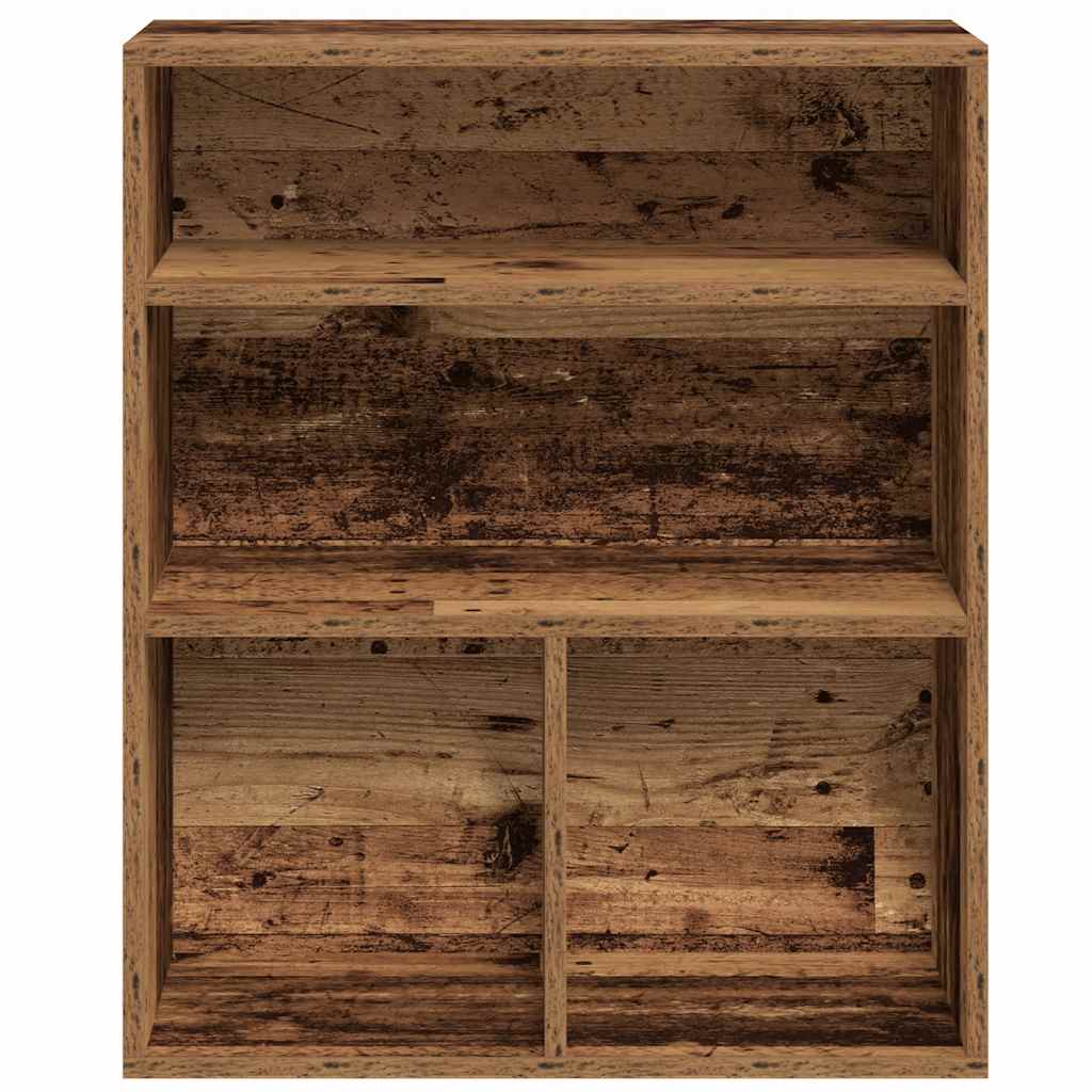 vidaXL Book Cabinet Old Wood 60x30x71.5 cm Engineered Wood 4