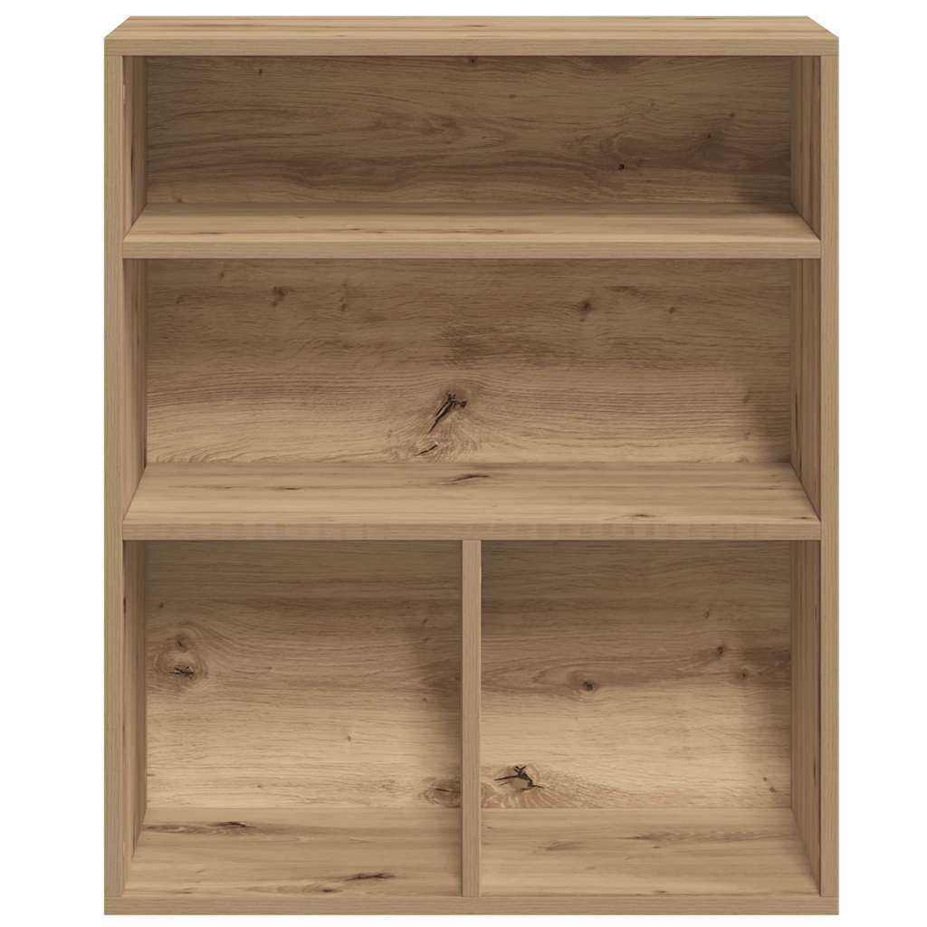 vidaXL Book Cabinet Artisan Oak 60x30x71.5 cm Engineered Wood 4