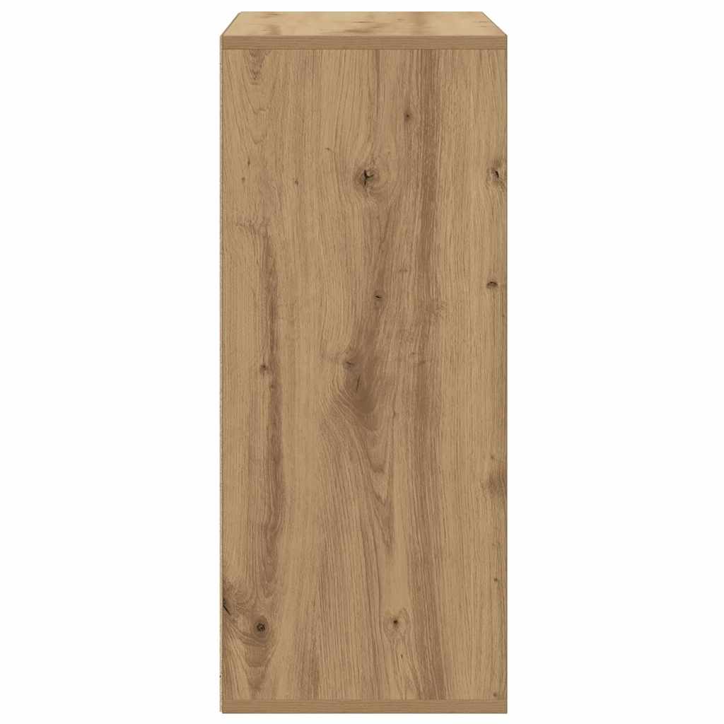 vidaXL Book Cabinet Artisan Oak 60x30x71.5 cm Engineered Wood 5