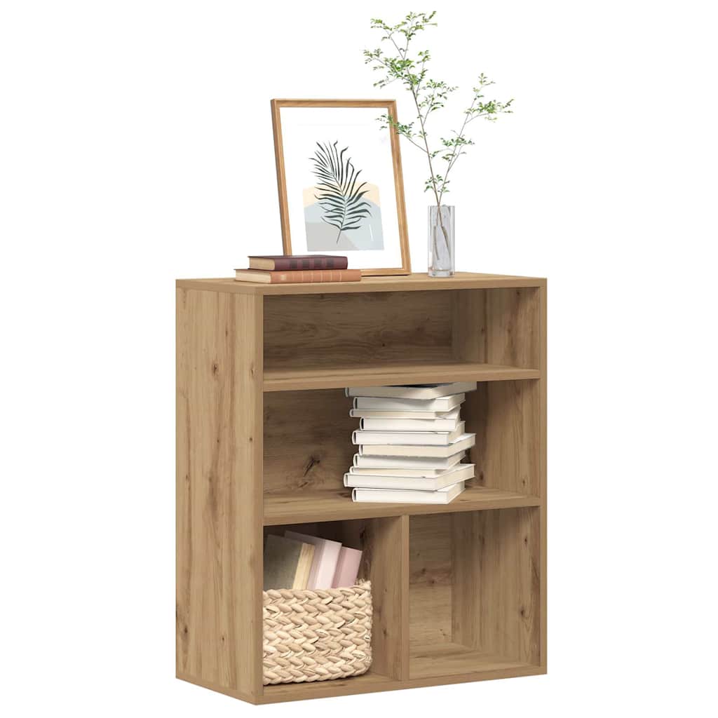 vidaXL Book Cabinet Artisan Oak 60x30x71.5 cm Engineered Wood 1