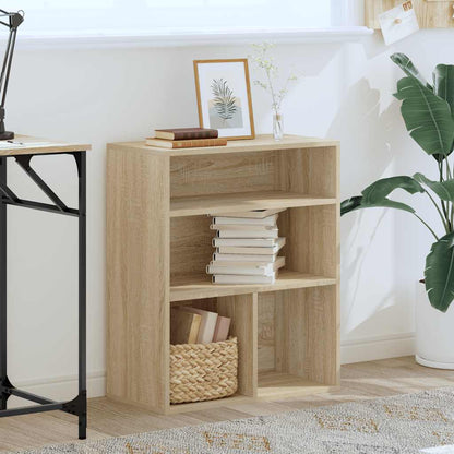 vidaXL Book Cabinet Sonoma Oak 60x30x71.5 cm Engineered Wood 3