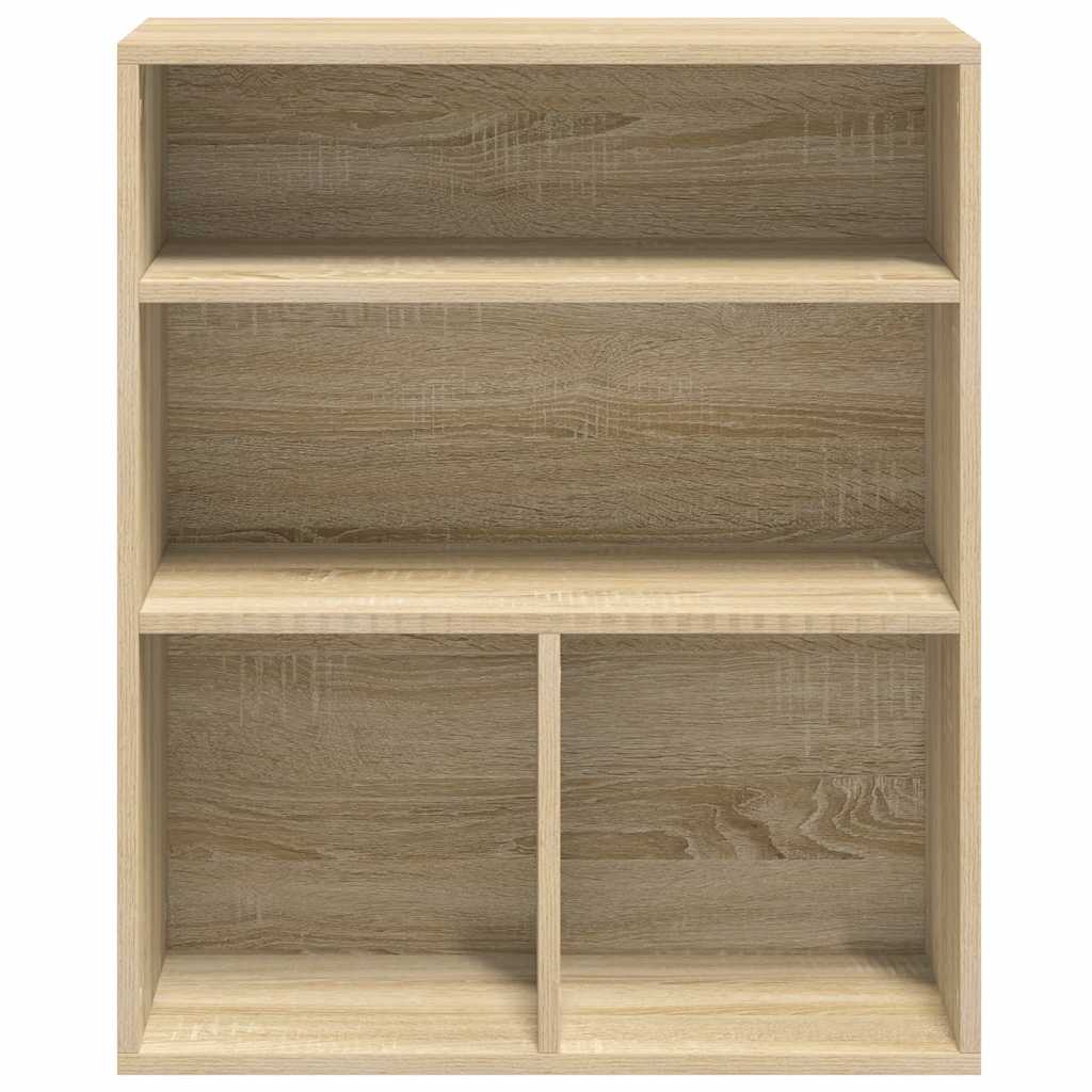 vidaXL Book Cabinet Sonoma Oak 60x30x71.5 cm Engineered Wood 4
