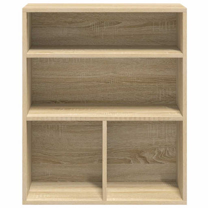 vidaXL Book Cabinet Sonoma Oak 60x30x71.5 cm Engineered Wood 4