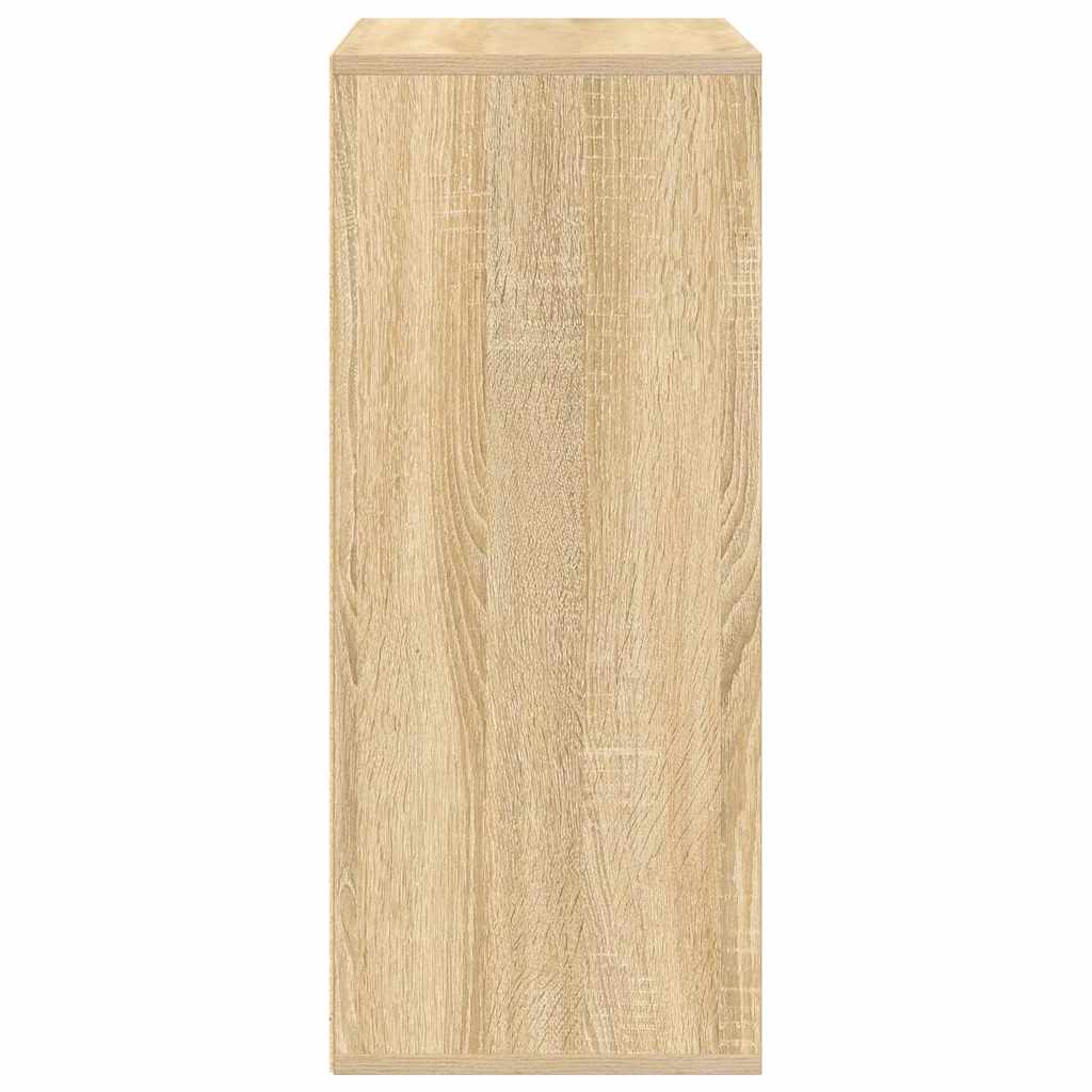 vidaXL Book Cabinet Sonoma Oak 60x30x71.5 cm Engineered Wood 5