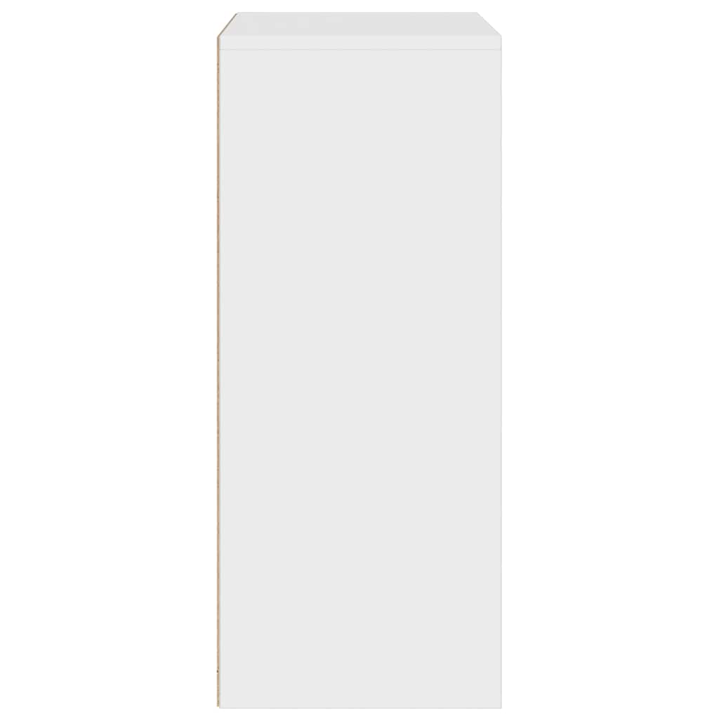 vidaXL Book Cabinet White 60x30x71.5 cm Engineered Wood 5