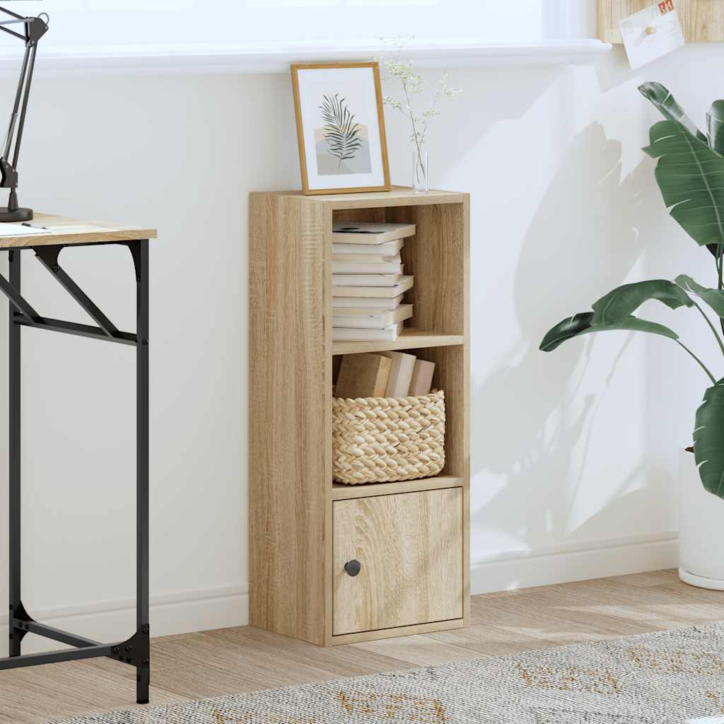 vidaXL Bookcase Sonoma Oak 31x24x77 cm Engineered Wood 3