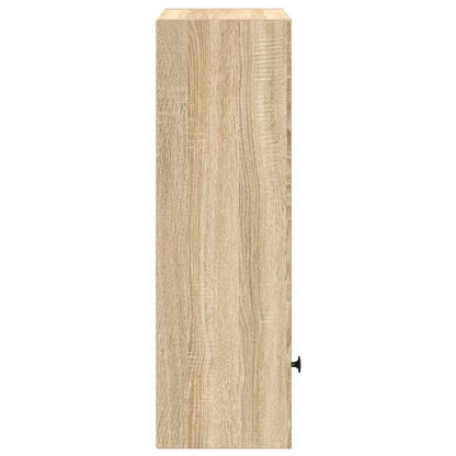 vidaXL Bookcase Sonoma Oak 31x24x77 cm Engineered Wood 6
