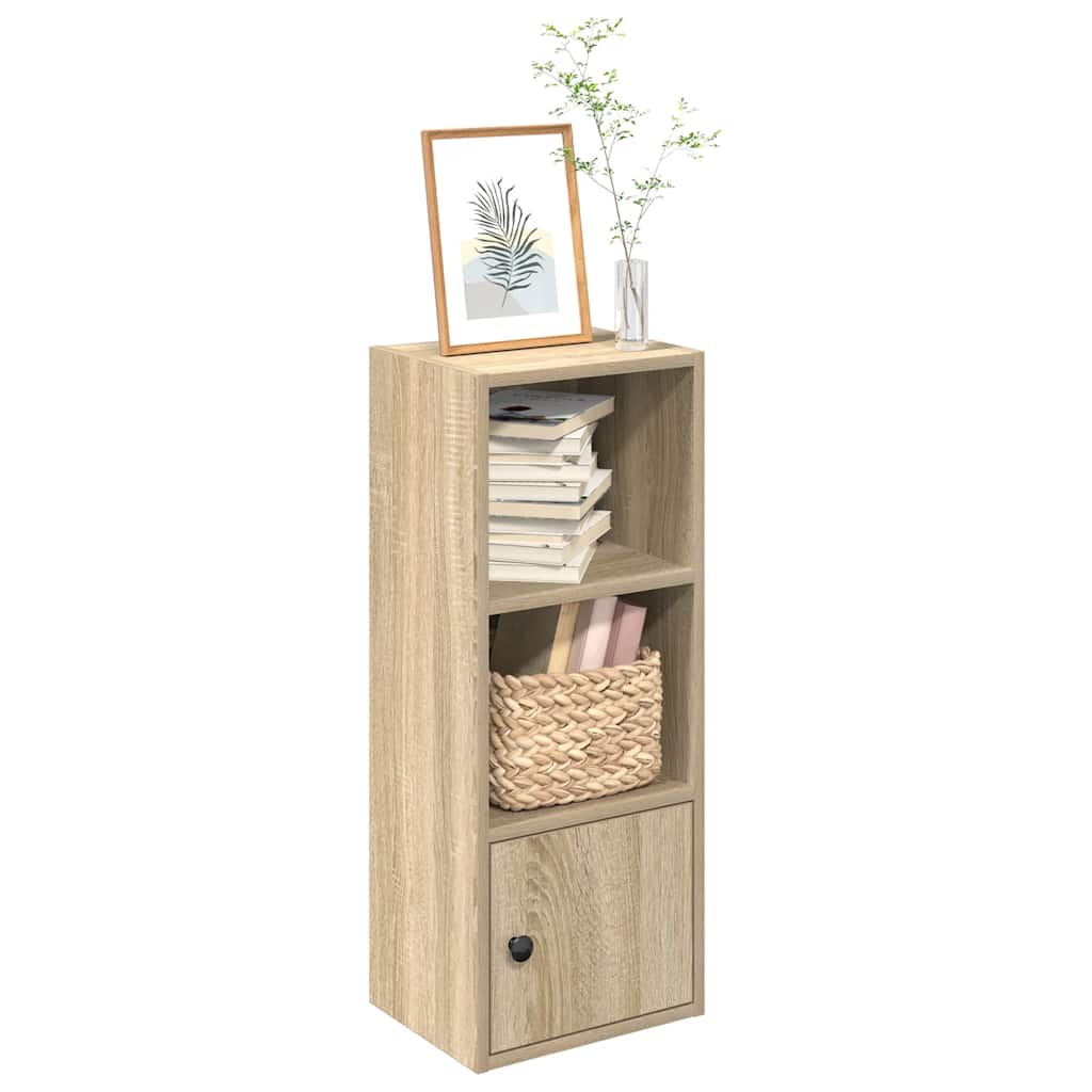 vidaXL Bookcase Sonoma Oak 31x24x77 cm Engineered Wood 1
