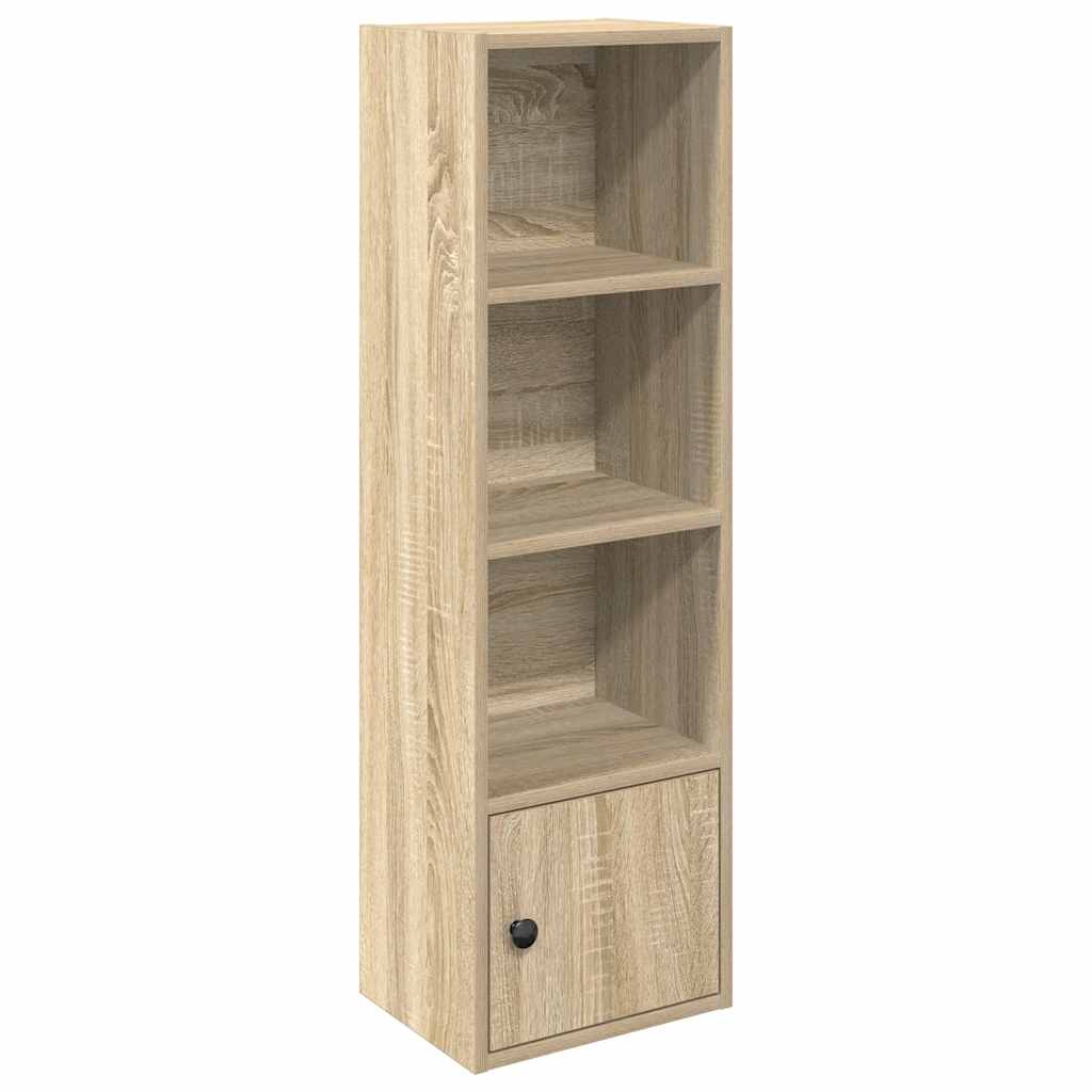 vidaXL Bookcase Sonoma Oak 31x24x102 cm Engineered Wood 2