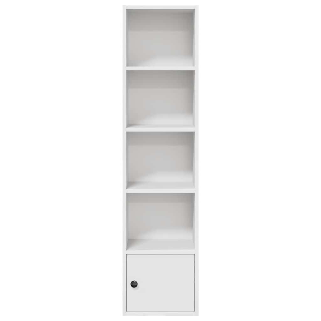 vidaXL Bookcase White 31x24x127 cm Engineered Wood 4