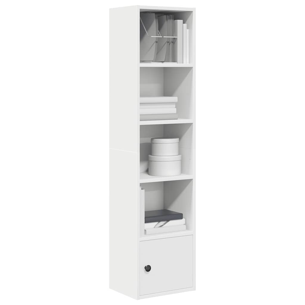 vidaXL Bookcase White 31x24x127 cm Engineered Wood 1