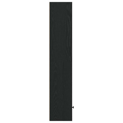 vidaXL Bookcase Black Oak 31x24x127 cm Engineered Wood 5
