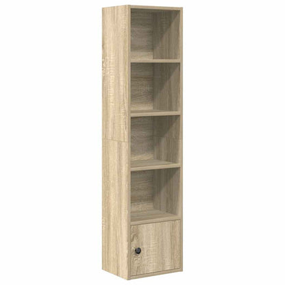 vidaXL Bookcase Sonoma Oak 31x24x127 cm Engineered Wood 2