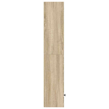 vidaXL Bookcase Sonoma Oak 31x24x127 cm Engineered Wood 5