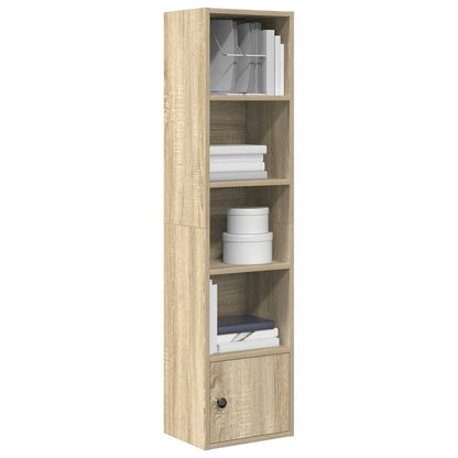 vidaXL Bookcase Sonoma Oak 31x24x127 cm Engineered Wood 1