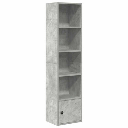 vidaXL Bookcase Concrete Grey 31x24x127 cm Engineered Wood 2