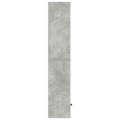 vidaXL Bookcase Concrete Grey 31x24x127 cm Engineered Wood 5