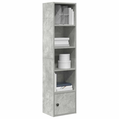 vidaXL Bookcase Concrete Grey 31x24x127 cm Engineered Wood 1