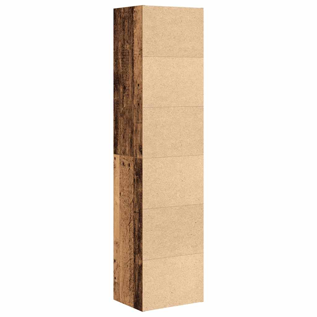 vidaXL Bookcase Old Wood 31x24x127 cm Engineered Wood 6