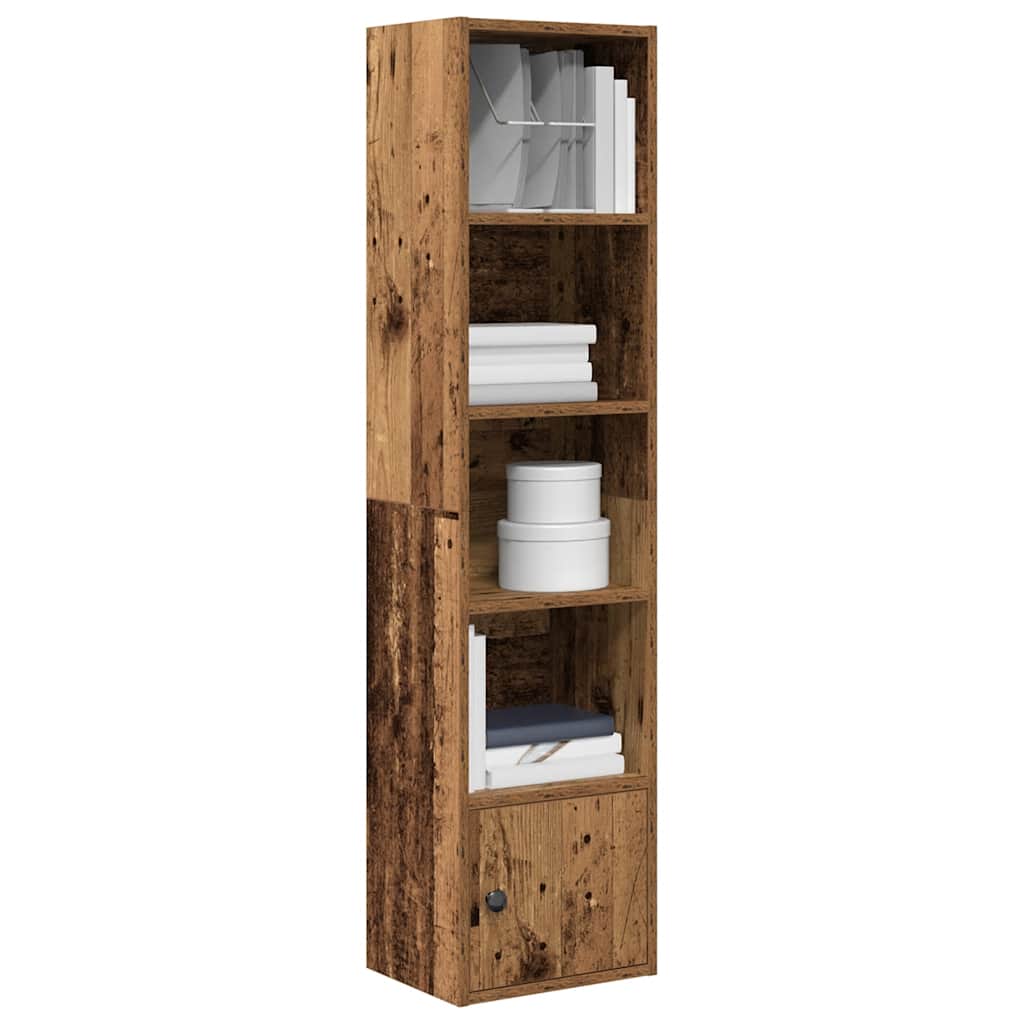 vidaXL Bookcase Old Wood 31x24x127 cm Engineered Wood 1