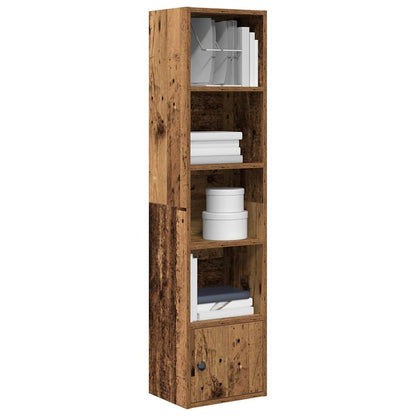 vidaXL Bookcase Old Wood 31x24x127 cm Engineered Wood 1