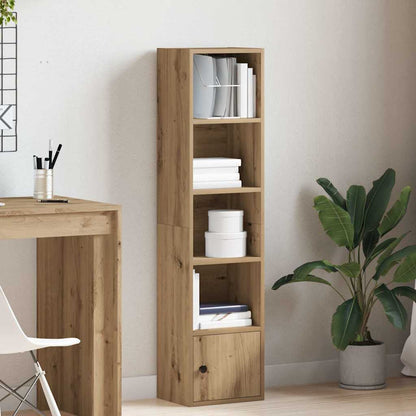 vidaXL Bookcase Artisan Oak 31x24x127 cm Engineered Wood 3