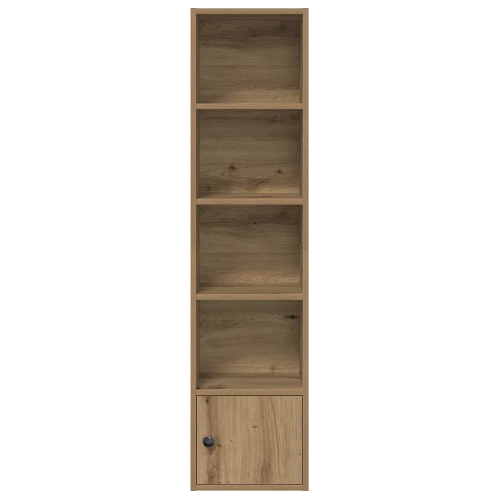 vidaXL Bookcase Artisan Oak 31x24x127 cm Engineered Wood 4