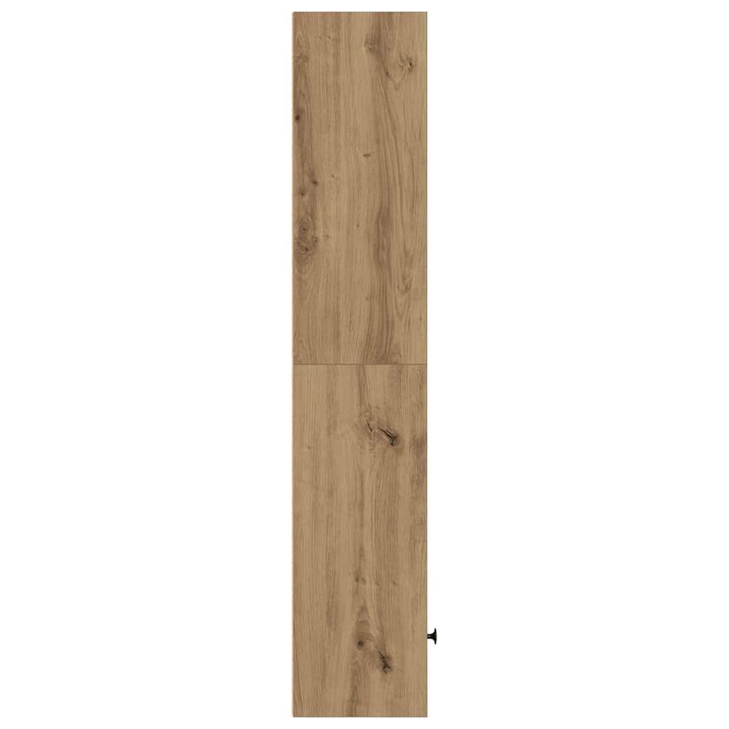 vidaXL Bookcase Artisan Oak 31x24x127 cm Engineered Wood 5