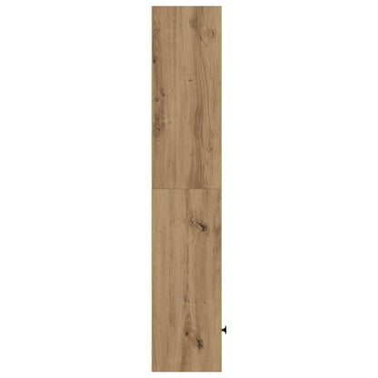 vidaXL Bookcase Artisan Oak 31x24x127 cm Engineered Wood 5