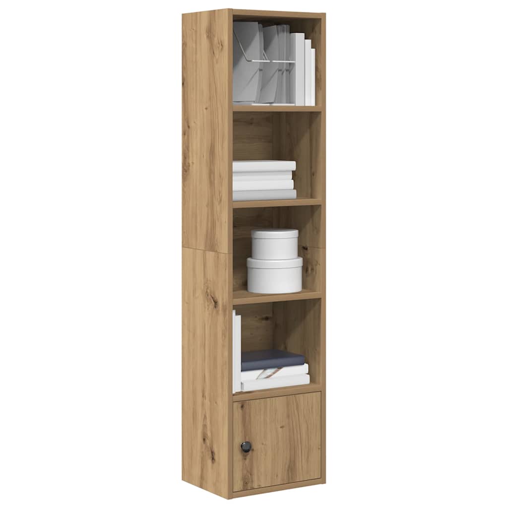 vidaXL Bookcase Artisan Oak 31x24x127 cm Engineered Wood 1