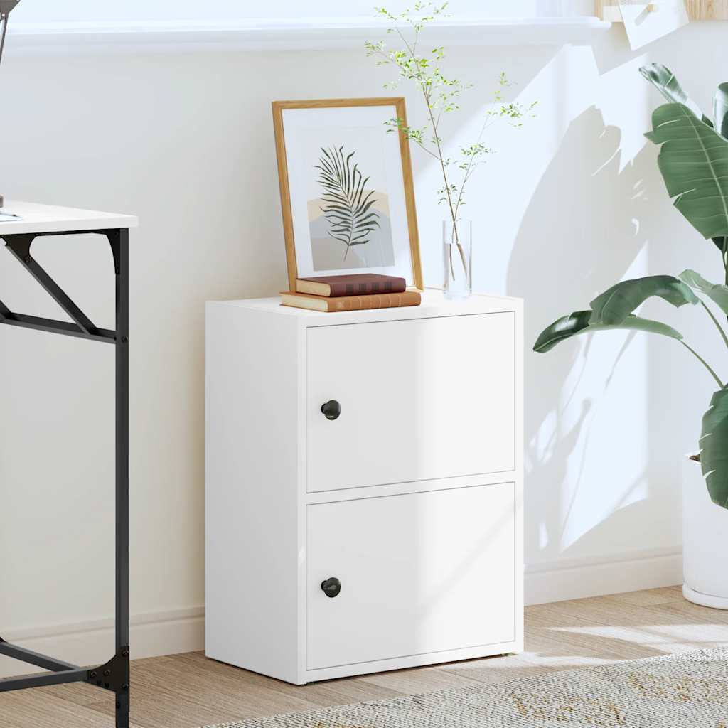 vidaXL Bookcase White 40x24x52 cm Engineered Wood 3