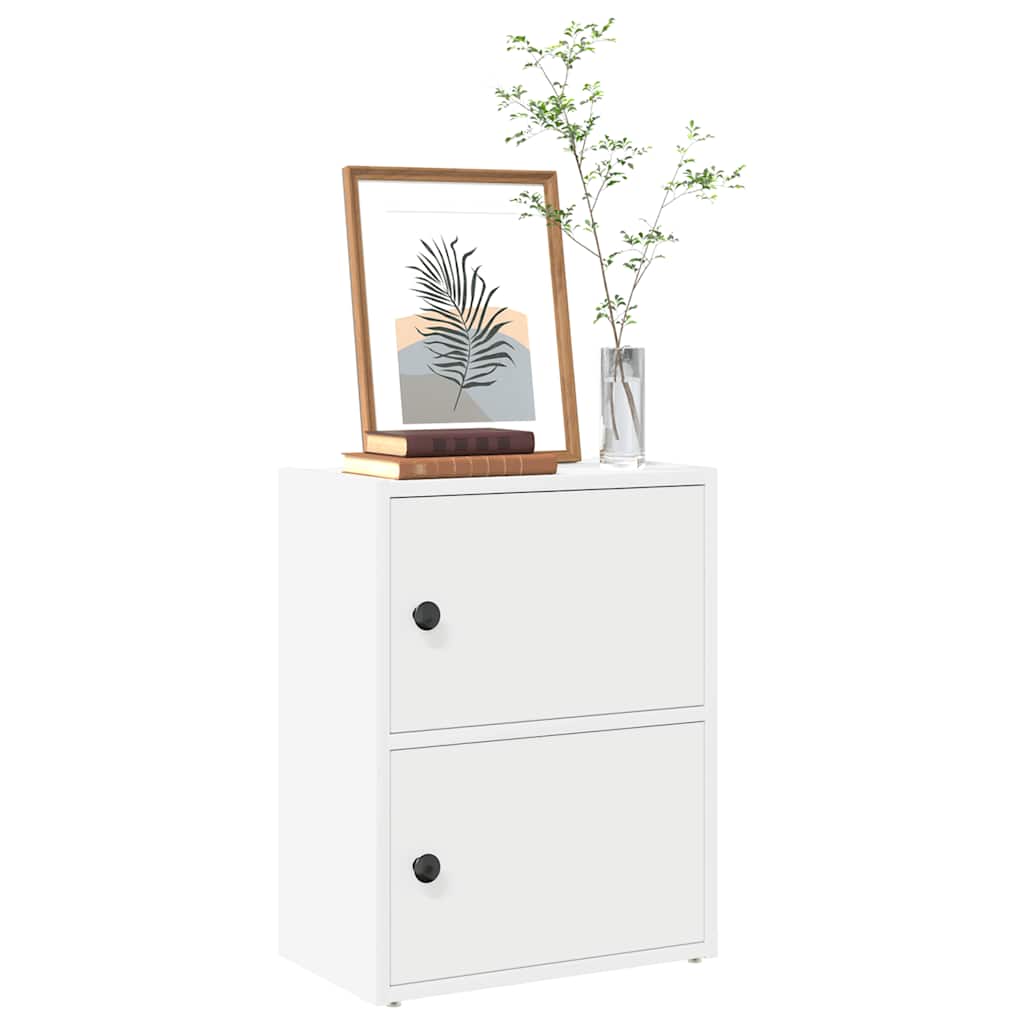 vidaXL Bookcase White 40x24x52 cm Engineered Wood 1