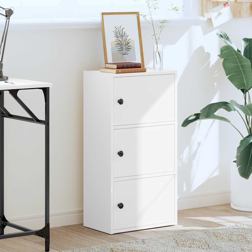 vidaXL Bookcase White 40x24x77 cm Engineered Wood 3