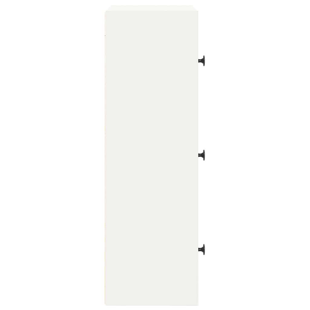 vidaXL Bookcase White 40x24x77 cm Engineered Wood 6