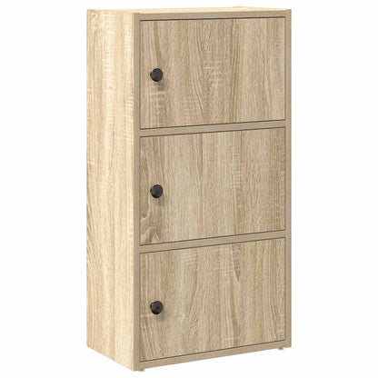 vidaXL Bookcase Sonoma Oak 40x24x77 cm Engineered Wood 2