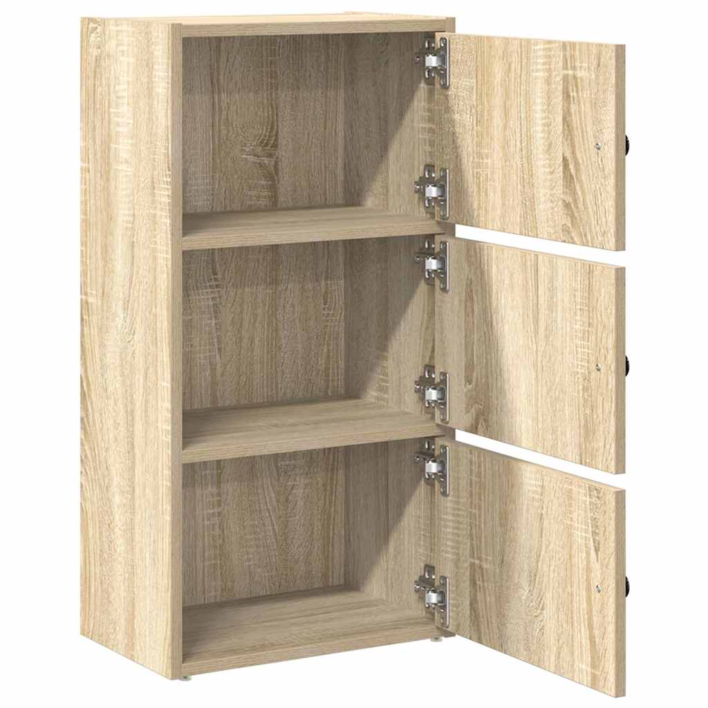 vidaXL Bookcase Sonoma Oak 40x24x77 cm Engineered Wood 5