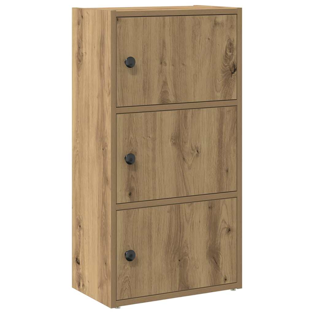 vidaXL Bookcase Artisan Oak 40x24x77 cm Engineered Wood 2