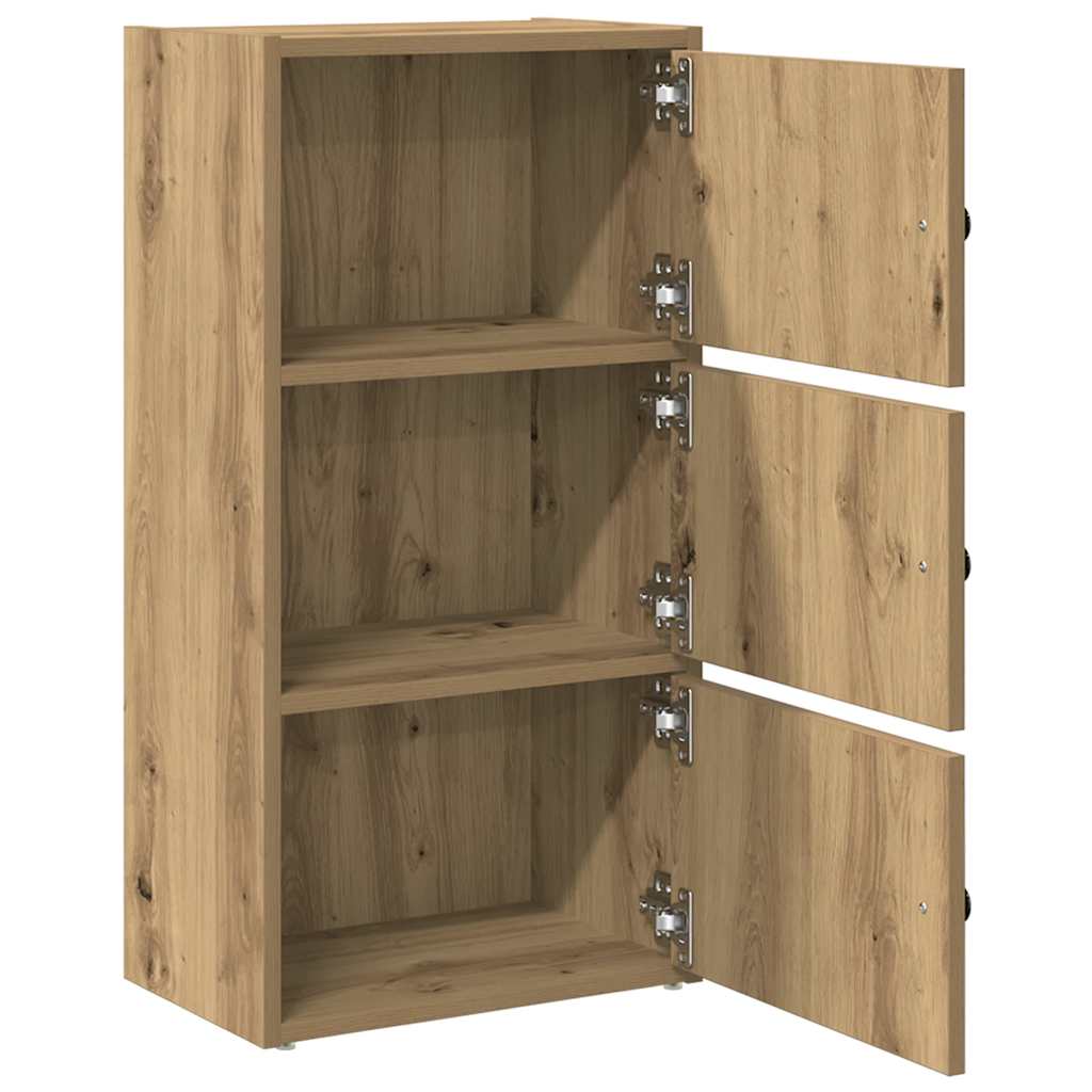 vidaXL Bookcase Artisan Oak 40x24x77 cm Engineered Wood 5