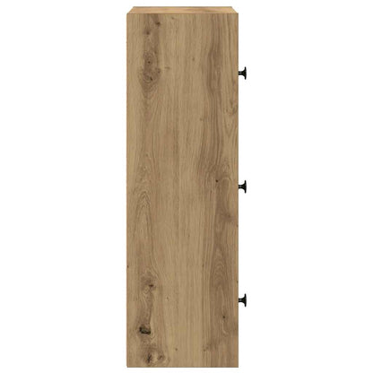 vidaXL Bookcase Artisan Oak 40x24x77 cm Engineered Wood 6