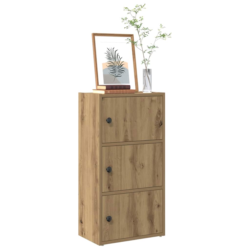 vidaXL Bookcase Artisan Oak 40x24x77 cm Engineered Wood 1