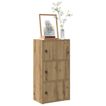 vidaXL Bookcase Artisan Oak 40x24x77 cm Engineered Wood 1
