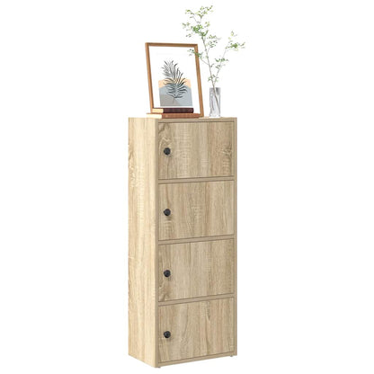vidaXL Bookcase Sonoma Oak 40x24x102 cm Engineered Wood 1