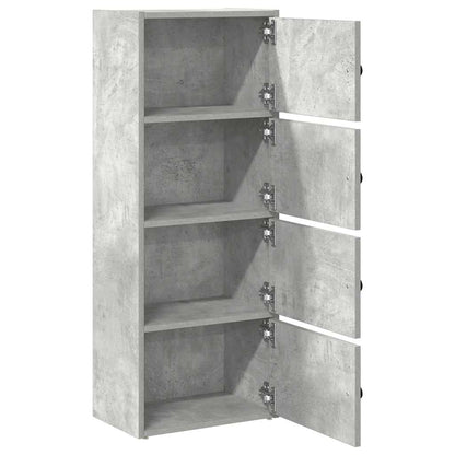 vidaXL Bookcase Concrete Grey 40x24x102 cm Engineered Wood 5