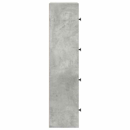 vidaXL Bookcase Concrete Grey 40x24x102 cm Engineered Wood 6